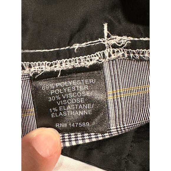 Robert Rodriguez Plaid Crop Flare-Hem Tailored Trousers Size 4 Mid Rise Dressy - Picture 15 of 15